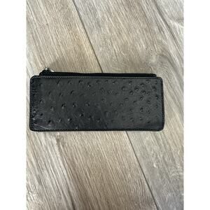 Wilsons Leather Pelle Studio Black Clutch Pouch